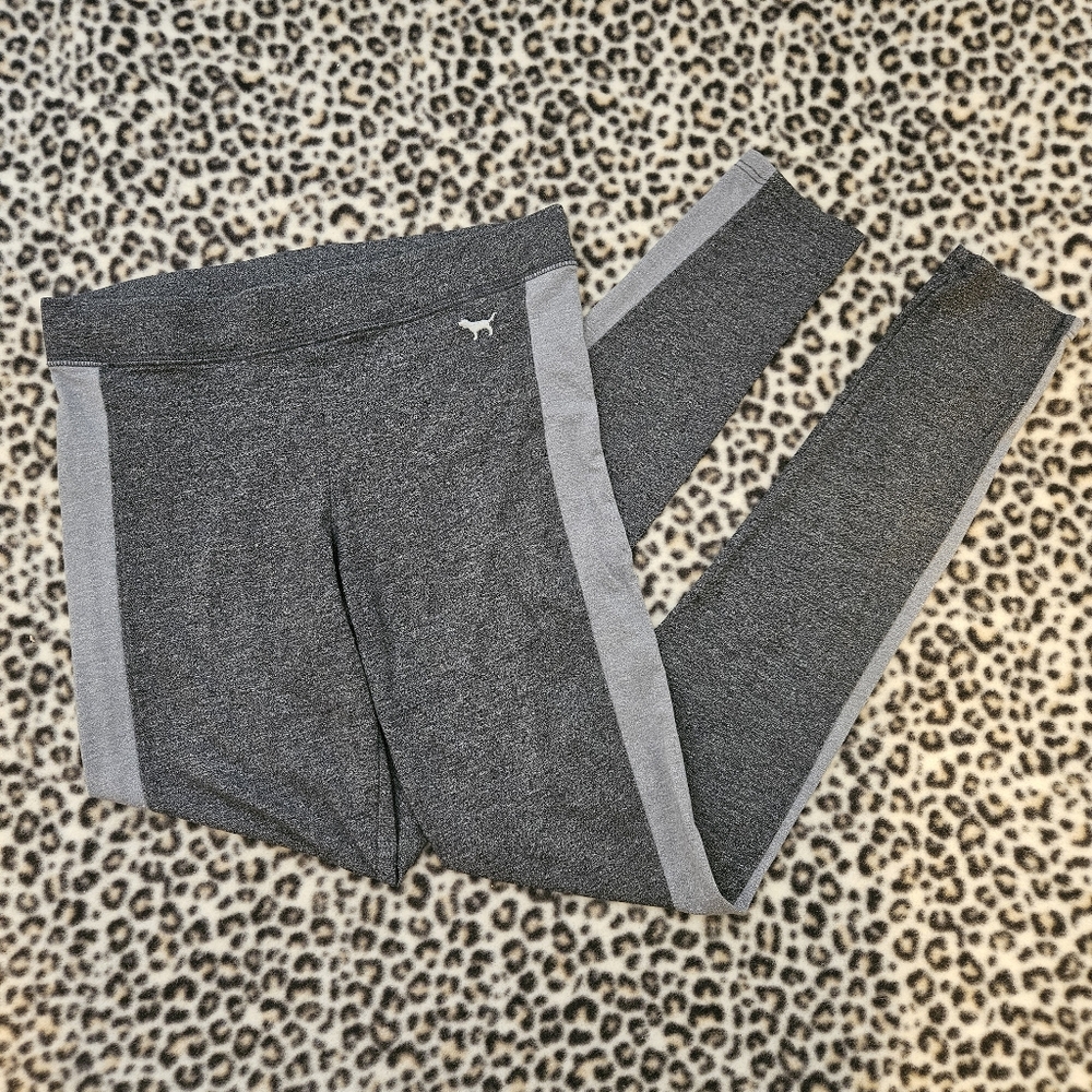 2015 Victoria's Secret PINK Two-Tone Gray Skinny Leg High-Waist Leggings, XS GUC - Picture 2 of 7